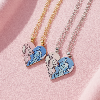 Colar de casal do STITCH & ANGEL (Disponível por tempo limitado) LOVENTIELL®